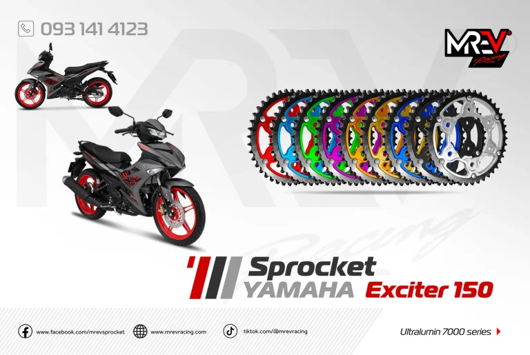 Dĩa sau Yamaha Exciter 150 – lòng nhôm răng thép
