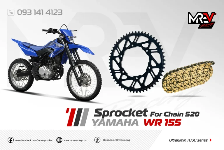 Dĩa sau Yamaha WR155R hệ 520